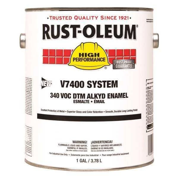 Rust-Oleum Interior/Exterior Paint, High Gloss, Oil Base, Silver Gray, 1 Gal - Image 2