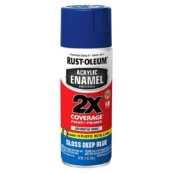 Rust-Oleum Acrylic Enamel, Gloss Blue, PK6