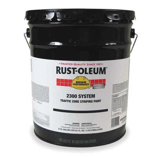 Rust-Oleum Traffic Zone Striping Paint, 5 Gal., White, Water-Based - Image 2