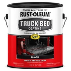 Rust-Oleum Truck Bed Coating, Black, Water Base, 1 Gal