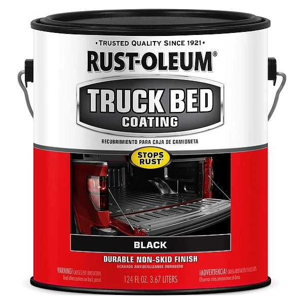 Rust-Oleum Truck Bed Coating, Black, Water Base, 1 Gal