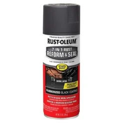 Rust-Oleum Rubberized Coating, Black, 12 Oz