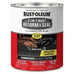 Rust-Oleum Rubberized Coating, Black, 1 Qt