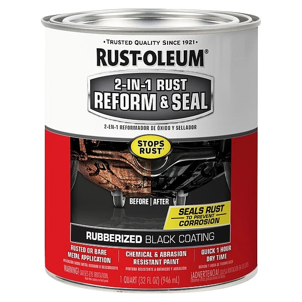 Rust-Oleum Rubberized Coating, Black, 1 Qt