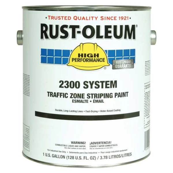 Rust-Oleum Traffic Zone Striping Paint, 1 Gal., Yellow, Water-Based - Image 2