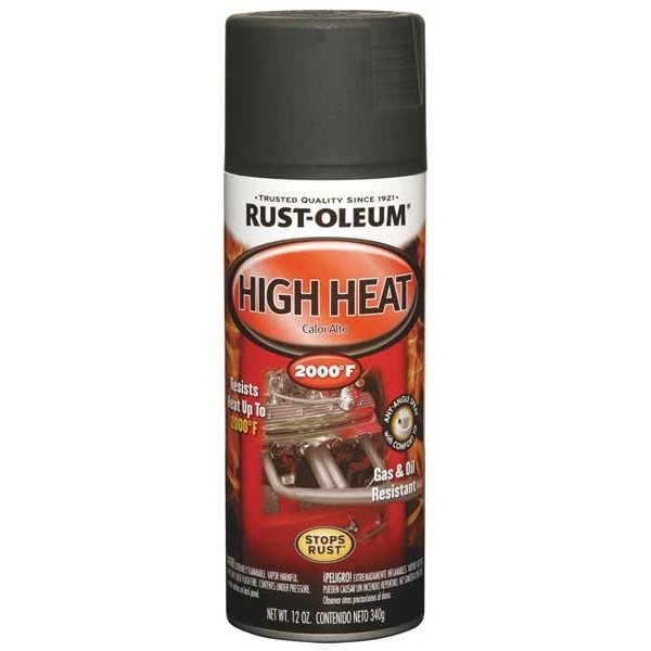 Rust-Oleum 12 Oz. Flat Black Engine Enamel