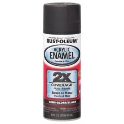 Rust-Oleum 12 Oz. Semi-gloss Black Auto Body Paint/Primer