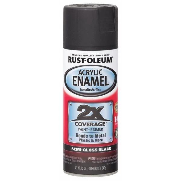 Rust-Oleum 12 Oz. Semi-gloss Black Auto Body Paint/Primer