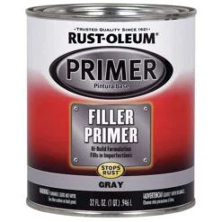 Rust-Oleum Filler Primer, Gray, 1 Qt.