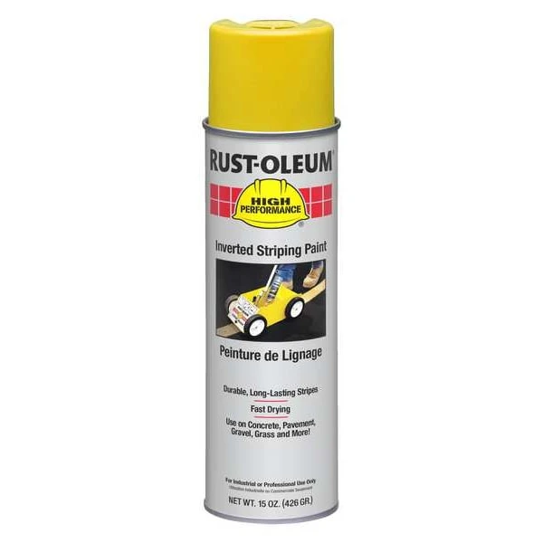 Rust-Oleum Inverted Striping Paint, 18 Oz, Yellow
