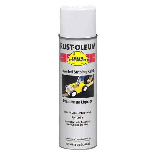 Rust-Oleum Inverted Striping Paint, 18 Oz, White