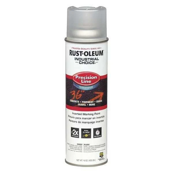 Rust-Oleum Inverted Marking Paint, 16 Oz., Clear, Water -Based
